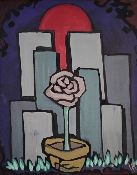 rose grise